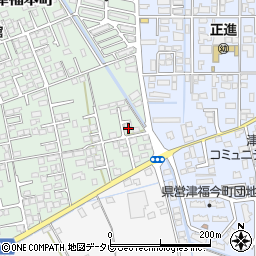福岡県久留米市津福本町1686-111周辺の地図