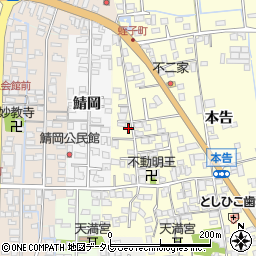 佐賀県小城市本告844周辺の地図