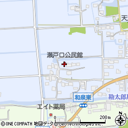 瀬戸口公民館周辺の地図