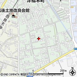 福岡県久留米市津福本町1688-101周辺の地図