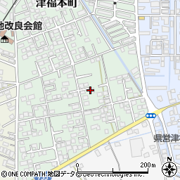 福岡県久留米市津福本町1686-83周辺の地図