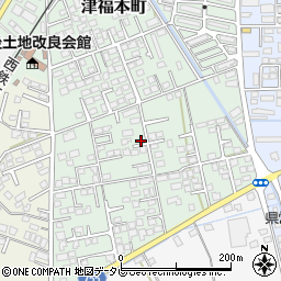 福岡県久留米市津福本町1688-99周辺の地図