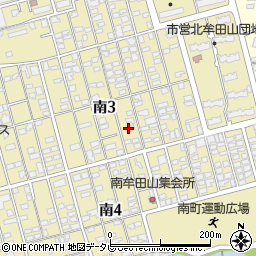 福岡県久留米市南3丁目18周辺の地図
