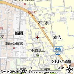 佐賀県小城市本告821-8周辺の地図