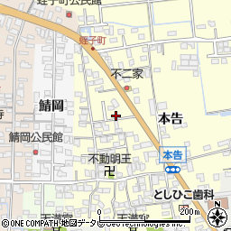 佐賀県小城市本告821-22周辺の地図
