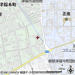 福岡県久留米市津福本町1686-108周辺の地図