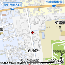 佐賀県小城市西小路224周辺の地図