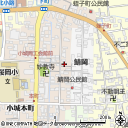 佐賀県小城市岡町周辺の地図