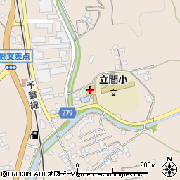 宇和島市立立間公民館周辺の地図