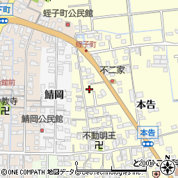佐賀県小城市本告821-26周辺の地図