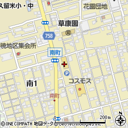 ファミリー久留米店周辺の地図