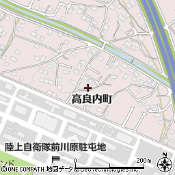 福岡県久留米市高良内町2627周辺の地図