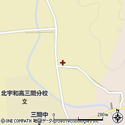 愛媛県宇和島市三間町戸雁1215周辺の地図