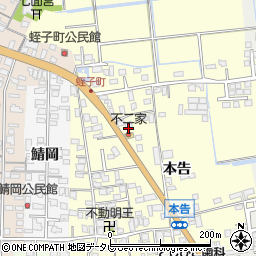 佐賀県小城市本告801周辺の地図