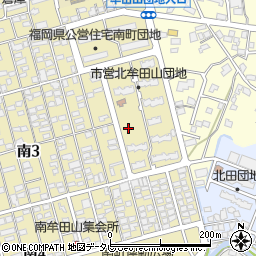 牟田山公園周辺の地図