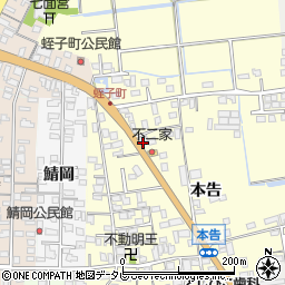 佐賀県小城市本告799周辺の地図