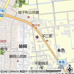 佐賀県小城市本告794-1周辺の地図