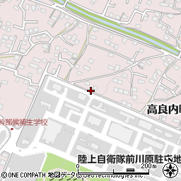 福岡県久留米市高良内町2661周辺の地図