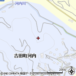 愛媛県宇和島市吉田町河内周辺の地図