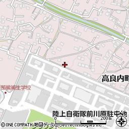 福岡県久留米市高良内町2662周辺の地図