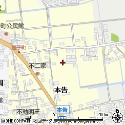 佐賀県小城市本告640周辺の地図