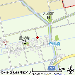 佐賀県小城市立物740周辺の地図