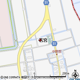 佐賀県佐賀市兵庫町若宮周辺の地図