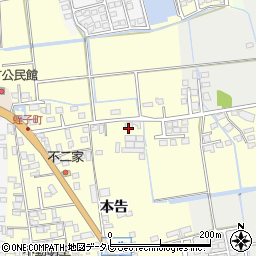 佐賀県小城市本告619周辺の地図