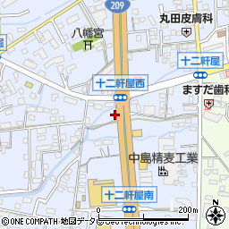 福岡県久留米市津福今町177周辺の地図