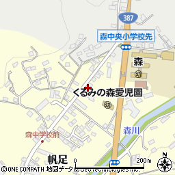 大分県玖珠郡玖珠町帆足2201周辺の地図
