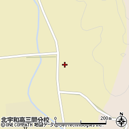愛媛県宇和島市三間町戸雁1158周辺の地図
