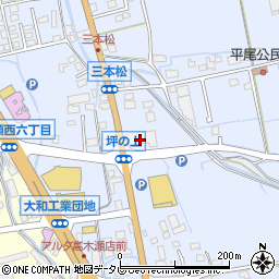松尾建設株式会社　佐賀支店佐賀東地区土木作業所周辺の地図