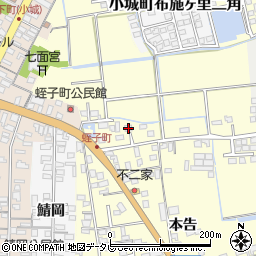 佐賀県小城市本告748周辺の地図