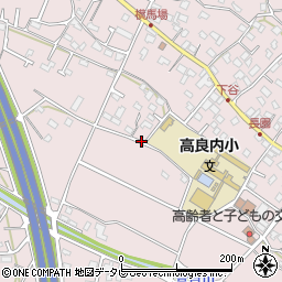 福岡県久留米市高良内町516周辺の地図