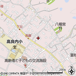 福岡県久留米市高良内町668周辺の地図