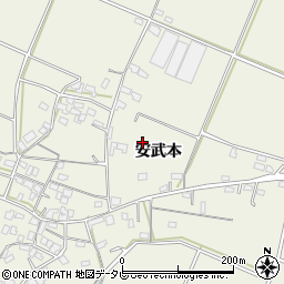 福岡県久留米市安武町安武本周辺の地図