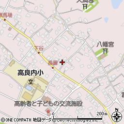 福岡県久留米市高良内町667周辺の地図