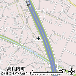 福岡県久留米市高良内町223周辺の地図