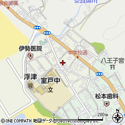 高知県室戸市浮津三番町周辺の地図