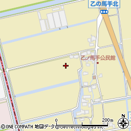 佐賀県神埼郡吉野ヶ里町乙ノ馬手周辺の地図