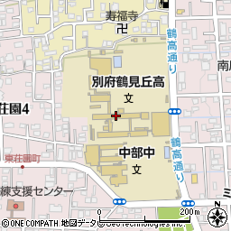 大分県立別府鶴見丘高等学校周辺の地図