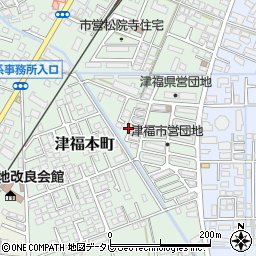 福岡県久留米市津福本町1706-4周辺の地図
