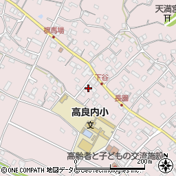 福岡県久留米市高良内町624周辺の地図