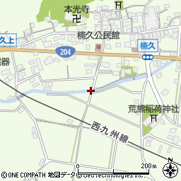 佐賀県伊万里市山代町（楠久）周辺の地図