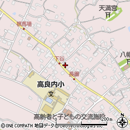 福岡県久留米市高良内町714周辺の地図