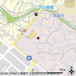 福岡県久留米市高良内町2827周辺の地図