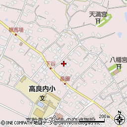 福岡県久留米市高良内町709周辺の地図