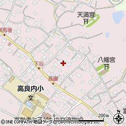 福岡県久留米市高良内町696周辺の地図