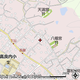 福岡県久留米市高良内町694周辺の地図