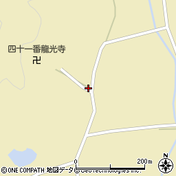 愛媛県宇和島市三間町戸雁154周辺の地図